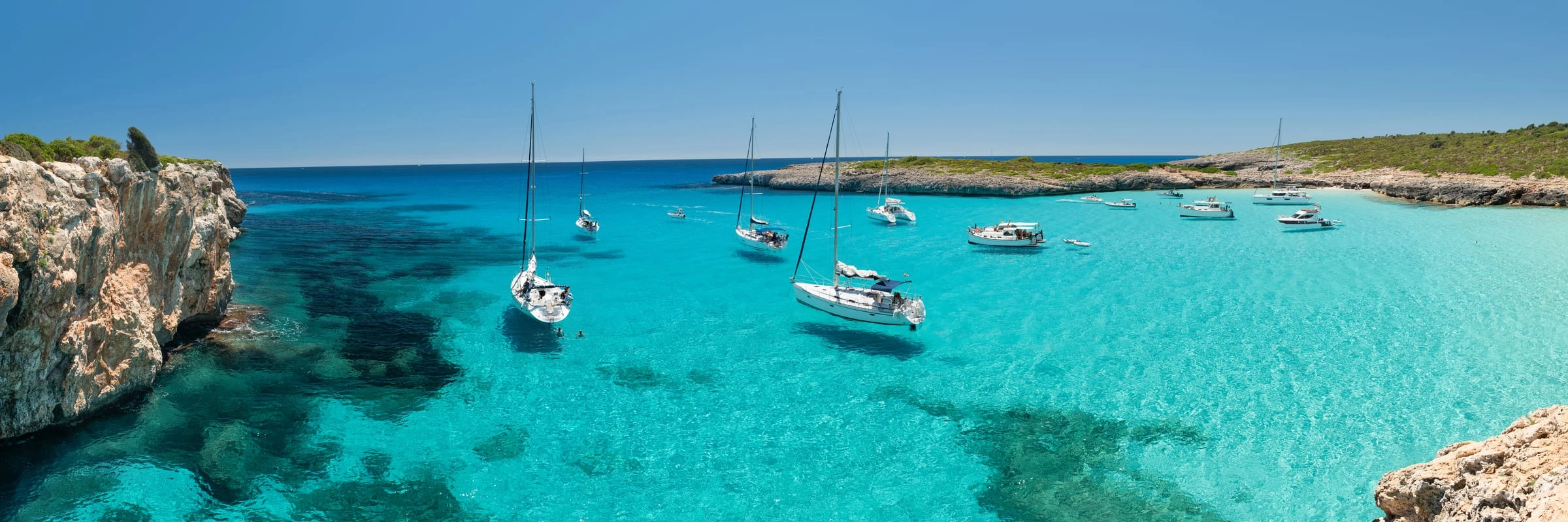 A beautiful cove in the Balearic Islands